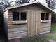 10FT X 6FT GARDEN SHED SUMMER HOUSE WITH +1FT OVERHANG 22mm TANALISED LOGLAP