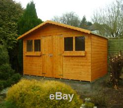 10FT x 8FT SUMMER SHED WITH 1FT OVERHANG/GARDEN SHED