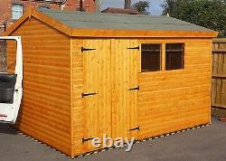 10'X8' Wooden Garden Shed Shiplap Heavy Duty DELIVERED & INSTALLED Workshop Hut