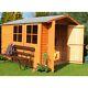 10 x 7 Wooden Overlap Garden Shed with Double Doors and 2 Windows