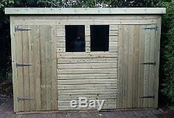 10 x 8 19mm Tanalised & Pressure Treated T&G Pent Shed, Garden Shed