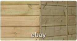 10 x 8 GARDEN SHED SHIPLAP PENT TANALISED PRESSURE TREATED DOOR RIGHT END