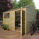 10 x 8 Pressure Treated Reverse Apex Shiplap T&G Wooden Garden Shed By Waltons