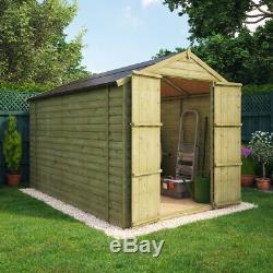 10 x 8 Second Factory Wooden Garden Shed Loglap Windowless Cheapest Shed