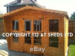 10 x 8 summer house wooden garden shed
