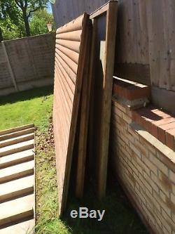10ft x 6ft Used Garden Shed Mono pitch roof, window with doors on both ends