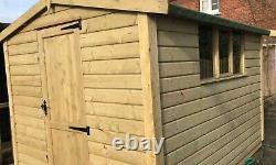 10x10 Wooden Shed 20mm Heavy Duty Pressure Treated Timber Garden Shed 3x2 Frame