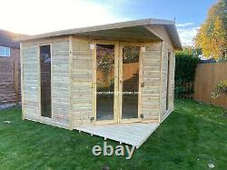 10x10 summerhouse shed garden room office summer house man cave workshop apex