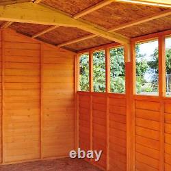 10x20 Overlap Double Door Garden Storage Outdoor Wooden Shed