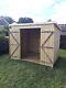 10x4 GARDEN SHED TANALISED T&G WOODEN STORE DOUBLE DOOR PENT STYLE HUT