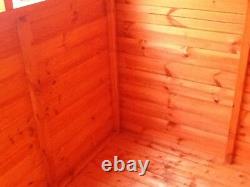 10x4 WOODEN GARDEN SHED PENT ROOF FULLY T&G STORAGE HUT 12MM