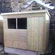 10x4 wooden pent Garden Shed Tongue & groove Tanalised Throughout store hut