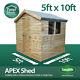 10x5 Pressure Treated Tanalised Apex Shed Quality Tongue and Groove 10FT x 5FT