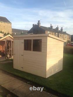 10x5 T&G GARDEN SHED HEAVY 12MM TONGUE AND GROOVE PENT ROOF HUT WOODEN STORE