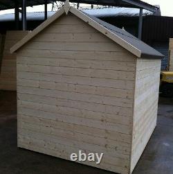 10x6 Apex Garden Shed T&G Throughout Best Value Untreated Hut Windowless 12mm