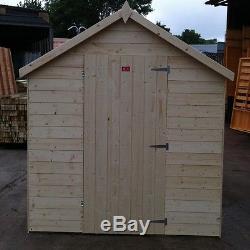 10x6 Apex Garden Shed Untreated with no floor fully t&g