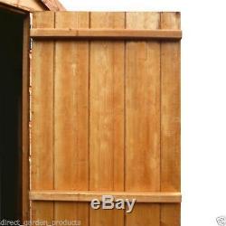 10x6 GARDEN SHED DOUBLE DOOR APEX WINDOWLESS WOOD SHEDS 10ft x 6ft New Un Used