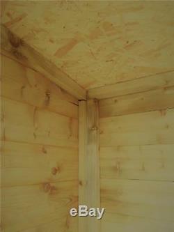 10x6 Garden Shed Shiplap Pent Tanalised Pressure Treated Door Right End