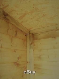 10x6 Garden Shed Shiplap Pent Tanalised Windows Pressure Treated Door Right