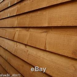 10x6 Overlap Reverse Wooden Garden Shed Window Single Door Apex Roof & Felt 10FT