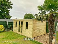 10x6 summerhouse shed loglap workshop garden office man cave heavy duty t&g