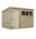 10x7 Garden Shed Shiplap Pent Shed Tanalised Windows Pressure Treated Door Left