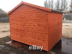 10x8 APEX SUMMER HOUSE, WOODEN SHED/GARDEN BUILDING FREE FITTING! 
