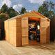 10x8 Budget Double Door Shiplap Apex Wood Wooden Garden Shed Store B GRADE