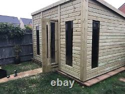 10x8'Don Morris' Wooden Garden Room, Summerhouse, Studio, Shed Heavy Duty