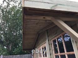 10x8'Georgia Summerhouse' Heavy Duty Wooden Garden Shed/Summerhouse/Office