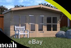 10x8'Lydian Summerhouse' Heavy Duty Wooden Garden Shed/Summerhouse