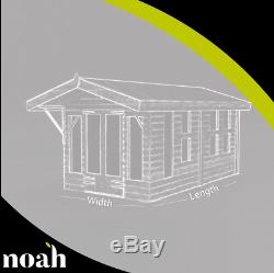 10x8'Oswald Summerhouse' Heavy Duty Wooden Garden Shed/Summerhouse/Garden Room
