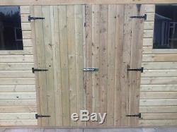 10x8 PENT GARDEN SHED HEAVY DUTY Double Doors fully Tanalised £589 (SECONDS)