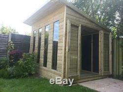 10x8 PRESSURE TREATED Tanalised Studio/shed Garden room Witley Range