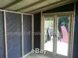 10x8 PRESSURE TREATED Tanalised Studio/shed Garden room Witley Range