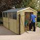 10x8 PRESSURE TREATED WOODEN GARDEN SHED NEW UN USED 10ft x 8ft SHEDS 10 x 8