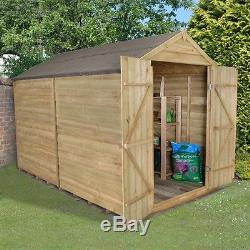 10x8 PRESSURE TREATED WOODEN GARDEN SHED WINDOWLESS UN USED NEW 10ft x 8ft SHEDS
