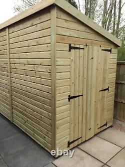 10x8'Stamford Shed' Wooden Garden Room/Shed/Summerhouse, Heavy Duty, Tanalised