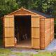 10x8 WOODEN GARDEN SHED STORE APEX WINDOWLESS WOOD SHEDS 10ft x 8ft New Un Used