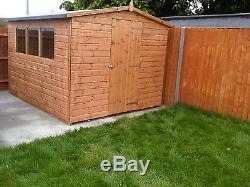 10x8 Wooden Garden Shed 10ft x 8ft 12mm Tongue & Groove Shiplap Shed