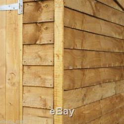 10x8 Wooden Overlap Garden Shed 10ft x 8ft Apex Roof Sheds Budget Storage