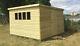 10x8ft Wooden Shed Roof Garden With Secure Tongue & Groove Pent 13mm Shed House