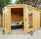 11ft x7ft GARDEN SUMMERHOUSE TONGUE & GROOVE CLAD SIDE STORE SHED NEW Un Used