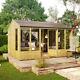 12 x 10 Hobbyist Summerhouse with Long Windows Tongue and Groove Garden Shed