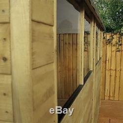 12 x 8 Pressure Treated Apex Shiplap T&G Wooden Garden Shed By Waltons