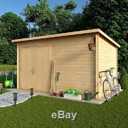 12 x 8 Windowless Garden Shed Heavy Duty Storage Workshop 19mm Tongue Groove