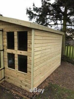 12x10 Garden Shed, Tanalised, Shed, Summerhouse, Free Install, Georgian