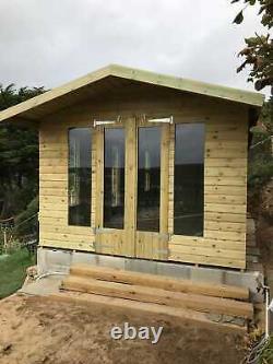 12x10'Oswald Summerhouse' Heavy Duty Tanalised Wooden Bespoke Garden Room, Shed