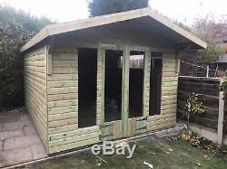 12x10'Oswald' Wooden Garden Room Shed/Summerhouse Heavy Duty Tanalised