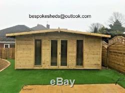 12x6 Apex Contemporary Summer house Heavy Duty Garden Office Shed T&G Tanalised